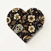 Carnet mexican dead and floral black art (Dos)