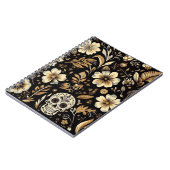 Carnet mexican dead and floral black art Poker (Côté gauche)