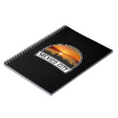 Carnet Mexico CDMX Vintage Sunset Skyline (Côté gauche)