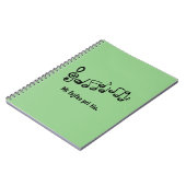 Carnet Mi fajfas pri tio. (Côté gauche)