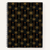 Carnet Mi-siècle Starburst Strier Couleurs personnalisées (Devant)