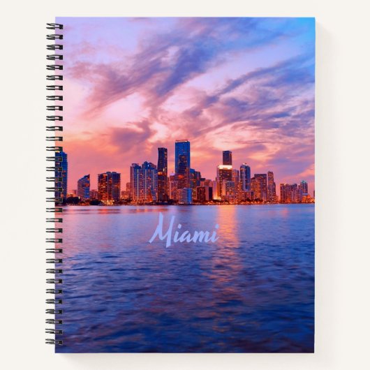 Carnet Miami Beach Floride City Skyline (Devant)
