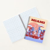 Carnet Miami Beach, Miami Travel Art, Retro (Intérieur)