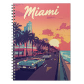 Carnet Miami Sunset Vintage (Devant)