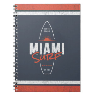 Carnet Miami Surf – Conception de planche de surf vintage
