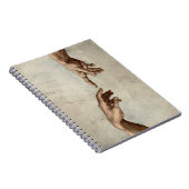 Carnet Michaelangelo mains création adam dieu (Côté Droit)