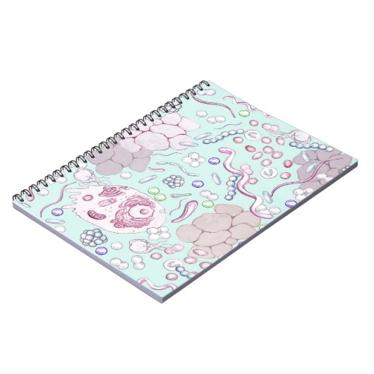 Carnet Microbiologie dans le bleu (Côté gauche)