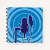 Carnet Microphone de studio (Devant)