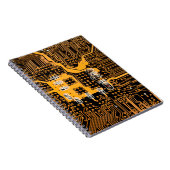 Carnet Microschéma texture illustration puce, micro, back (Côté Droit)
