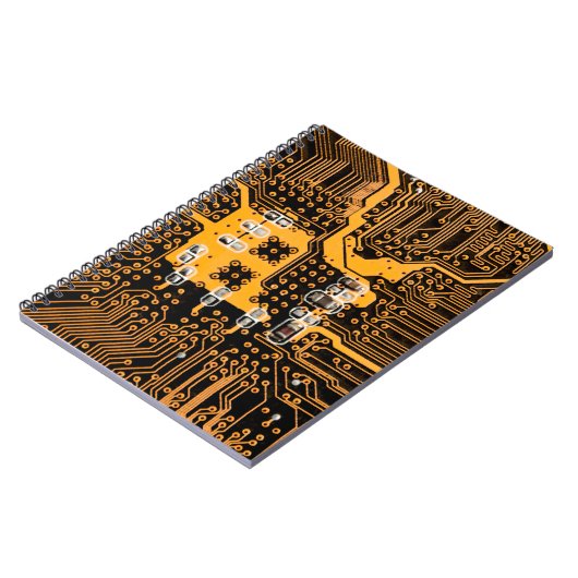 Carnet Microschéma texture illustration puce, micro, back (Côté gauche)