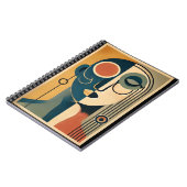 Carnet Mid Century Art moderne Abstrait Non conforme (Côté gauche)