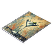 Carnet Mid Century Mixed Media Martini Art (Côté gauche)