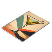 Carnet Mid Century Modern Color Block Martini Art (Côté gauche)