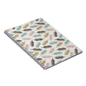 Carnet Mid-Century Modern Retro Feathers (Côté Droit)