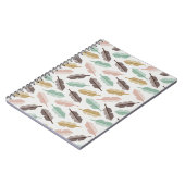 Carnet Mid-Century Modern Retro Feathers (Côté gauche)