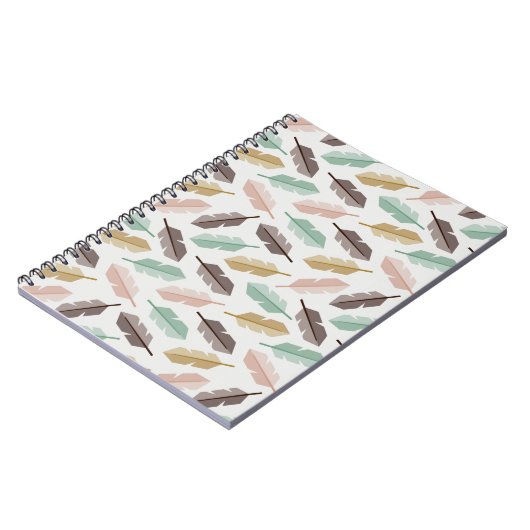 Carnet Mid-Century Modern Retro Feathers (Côté gauche)
