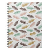 Carnet Mid-Century Modern Retro Feathers (Devant)
