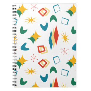 Carnet Mid Mod Atomique Mid-Century Moderne Formes Rétro