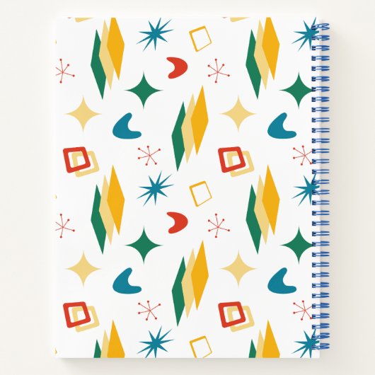 Carnet Mid Mod Atomique Mid-Century Moderne Formes Rétro (Dos)