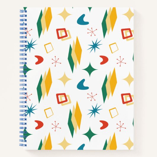 Carnet Mid Mod Atomique Mid-Century Moderne Formes Rétro (Devant)