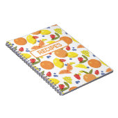 Carnet Mid Mod Grungy Risograph Fruit Recipe (Côté Droit)