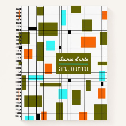 Carnet Midcentury grid (Devant)
