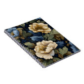 Carnet Midnight Botanica — Floral Élégant (Côté Droit)