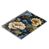 Carnet Midnight Botanica — Floral Élégant (Côté gauche)