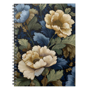Carnet Midnight Botanica — Floral Élégant