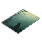 Carnet Midnight Familiar – Art Fantastique avec Chat (Côté gauche)