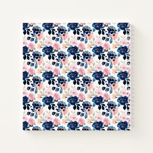 Carnet Midnight Flowers (Dos)