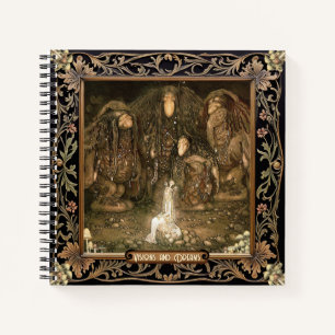 Carnet Midnight Garden Black Mycology John Bauer Carré