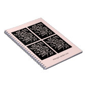 Carnet Midnight Garden Line Soft Pink (Côté Droit)