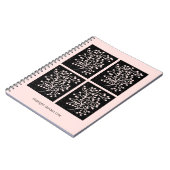 Carnet Midnight Garden Line Soft Pink (Côté gauche)