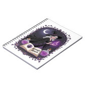 Carnet Midnight Magick Illustration of a Young Witch (Côté gauche)