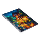 Carnet Midnight Matcha – Café Japonais Cozy Lofi (Côté Droit)