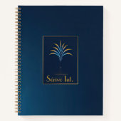 Carnet Midnight Palm Collection Luxe Marine Bleu (Devant)