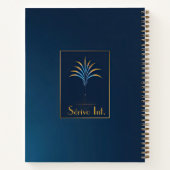 Carnet Midnight Palm Collection Luxe Marine Bleu (Dos)