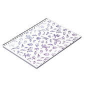 Carnet Midnight Rose Petals: Modern Line Art Notebook (Côté gauche)