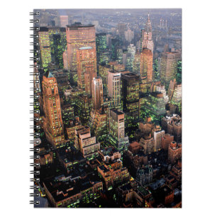 Carnet Midtown dans la nuit à New York City - USA. Bienve