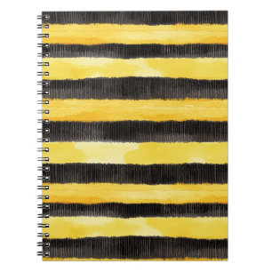 Carnet Miel Abeille Noir Or Jaune Noël
