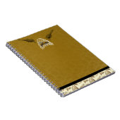 Carnet Miel Bee Beehive Golden Jaune Vintage naturel (Côté Droit)