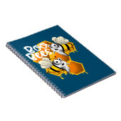 Carnet Miel boo abeilles blanc (Côté Droit)