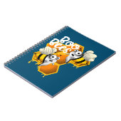 Carnet Miel boo abeilles blanc (Côté gauche)