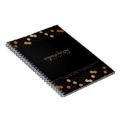Carnet Miel de rucher de ferme noire bio or (Côté Droit)