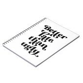 Carnet Mieux Tard Que Vilain (Côté gauche)