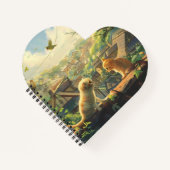 Carnet mignon avec deux chatons (Devant)