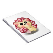 Carnet Mignon Champignon Rouge Kawaii Hérisson Toadstool  (Côté Droit)