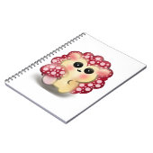 Carnet Mignon Champignon Rouge Kawaii Hérisson Toadstool  (Côté gauche)