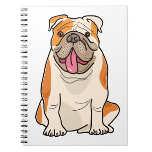 Carnet Mignon chiot Bouledogue dessiné Maman chien Bouled